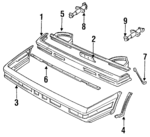 6205037M20 - Body: Bumper Cover for Nissan: Pulsar NX Image