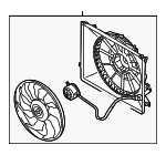 253802M250 - Cooling System: Fan Module for Hyundai: Genesis Coupe Image