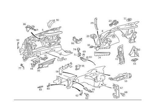 Wheelhouse for 1985 Mercedes-Benz 500SEC #0