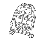 68104858AA - Body: Seat Back Frame for Mopar Image