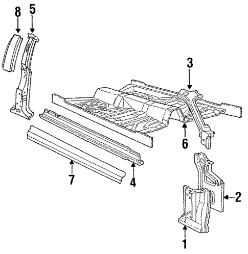 Rocker for 1987 Lincoln Town Car #0