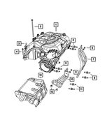 4627022AB - 3.6L Gas; Engine: Intake Manifold Bracket, Front for Jeep: Wrangler, Wrangler JK | Ram: 1500, 1500 Classic Image