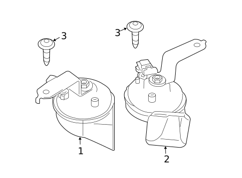 Horn for 2007 Chrysler 300 #0