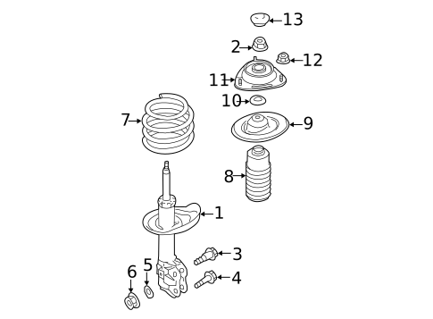 Struts & Components for 2018 Subaru Forester #2