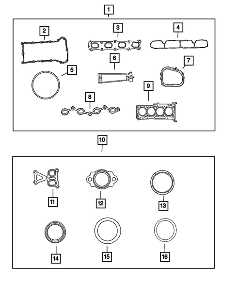 Engine Identification, Service Engines & Engine Service Kits for 2008 Chrysler Sebring #0