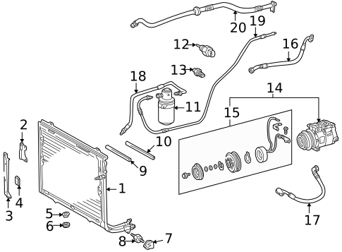 Switches & Sensors for 2000 Mercedes-Benz CLK430 #0