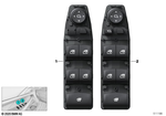 61319370403 - Vehicle Electrical System: Operating Unit, Switch Module, Door for BMW Image