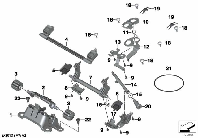 52538532741 - Seats and Seat Bench: Baseplate for Seat Adjustment -  for BMW-Motorrad Image