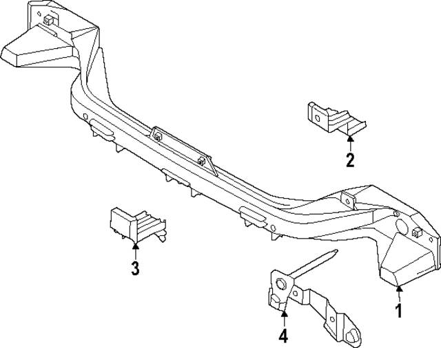 86642N9GB0 - : Bumper Impact Bar Bracket for Hyundai Image