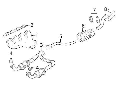 Exhaust Manifolds for 2007 Chevrolet Silverado 1500 Classic #0