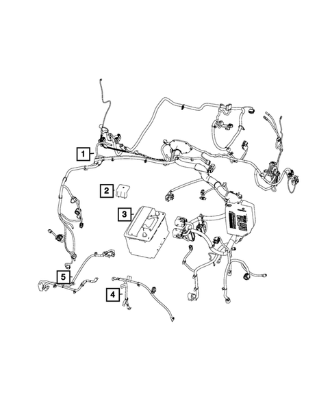 Battery, Battery Tray and Cables for 2015 Fiat 500 #2