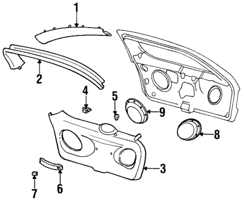 Interior Trim for 1999 Ford Taurus #0