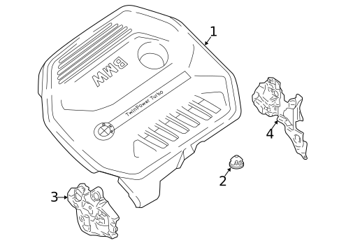 Engine Appearance Cover for 2018 BMW 640i xDrive Gran Turismo #0