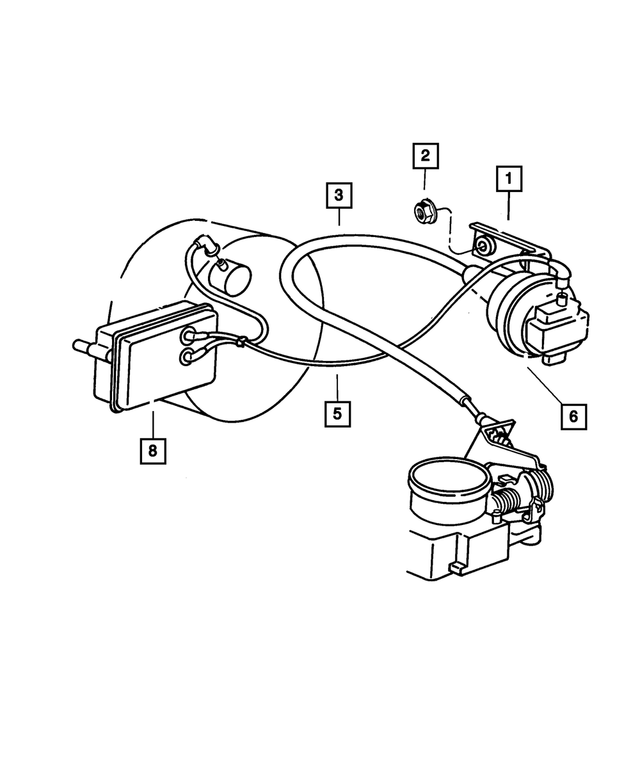 4861456AA - Fuel: Speed Control Servo Bracket for Mopar Image