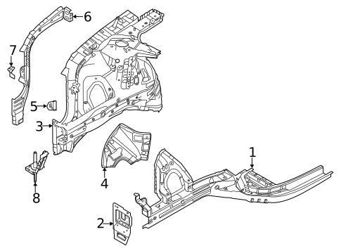 Fender & Components for 2025 Kia Sorento #2