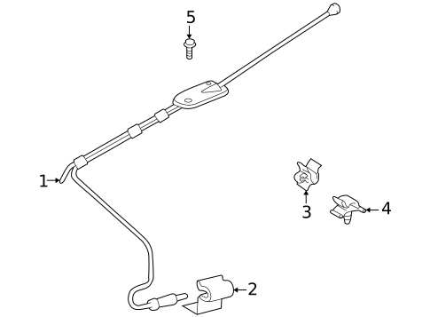 Antenna & Radio for 1996 Toyota RAV4 #0