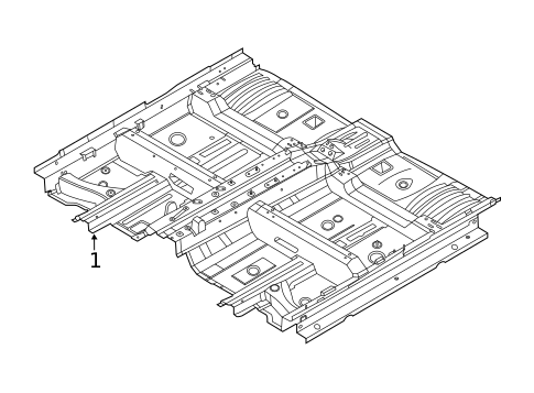 Floor & Rails for 2023 Hyundai Palisade #0