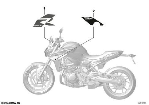 Stickers, Labels, Adhesive Film Strips for 2019 BMW-Motorrad F 900 R #2