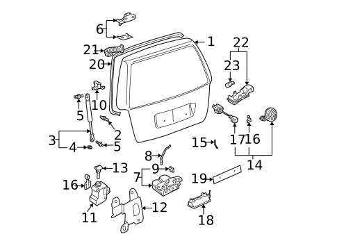 Liftgate for 2005 Volkswagen Jetta #0