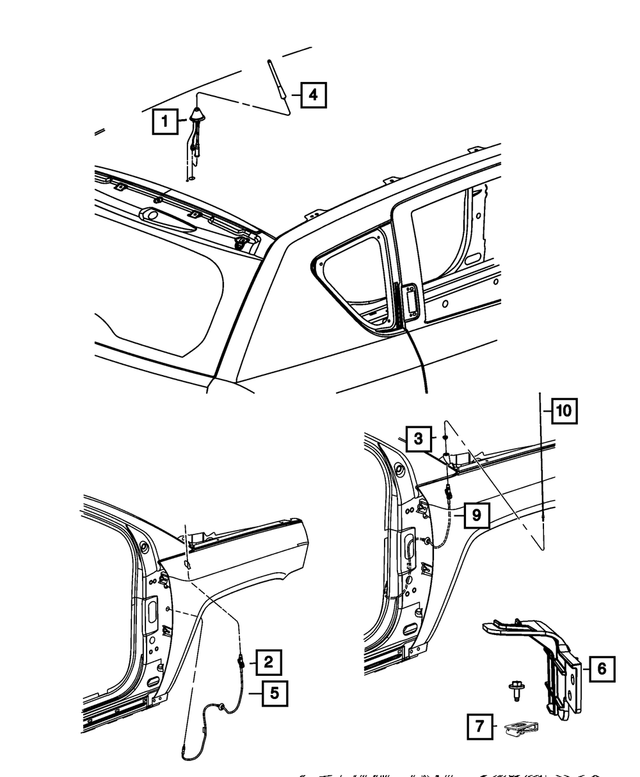 6105240AA - Electrical: U Multi Thread Nut for Dodge: Dart, Ram 1500 | Jeep: Compass, Patriot, Wrangler, Wrangler JK | Ram: 1500, 2500, 3500 Image