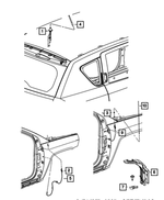 6105240AA - Electrical: U Multi Thread Nut for Dodge: Dart, Ram 1500 | Jeep: Compass, Patriot, Wrangler, Wrangler JK | Ram: 1500, 2500, 3500 Image