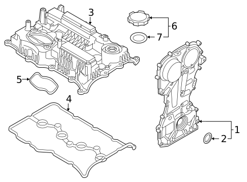 Valve & Timing Covers for 2021 Hyundai Veloster N #0