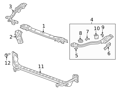 Radiator Support for 2018 Buick Regal Sportback #0