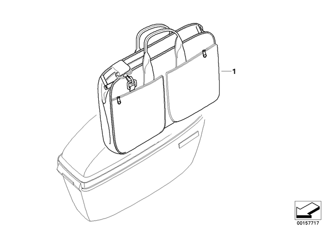 71607704109 - : Interior Bag F Case       for BMW-Motorrad Image