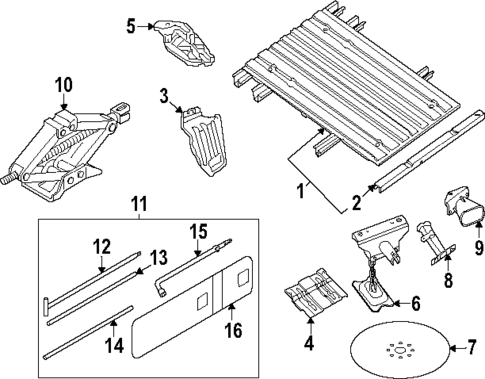 Floor - Pick UP Box for 2023 Nissan Frontier #1