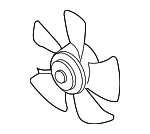 93740672 - Cooling System: Fan Blade for Chevrolet: Aveo, Aveo5 Image