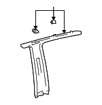 1999-2001 Lexus ES300 - Center Pillar Trim