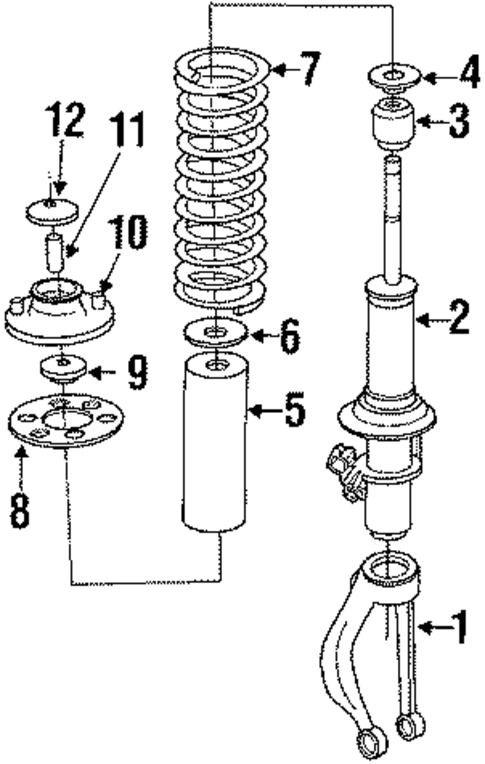 Struts & Suspension Components for 1990 Acura Integra #0