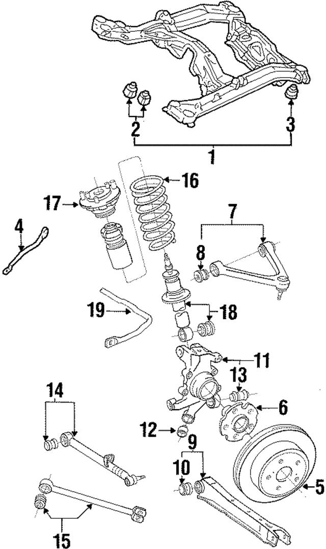 4872514050 - : Lower Control Arm Bushing for Toyota Image