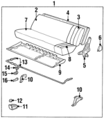 15663596 - Body: Seat Back Pad for Chevrolet: C1500, C2500, C3500, K1500 Pickup, K2500 Pickup, K3500 Pickup | GMC: C1500 Pickup, C2500 Pickup, C3500 Pickup, K1500 Pickup, K2500 Pickup, K3500 Pickup Image