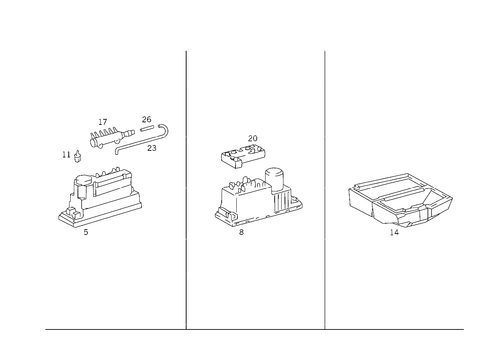 Vacuum Pump and Connector for 1999 Mercedes-Benz E430 #0