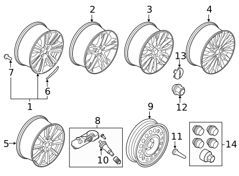Wheels for 2018 Lincoln MKC #0