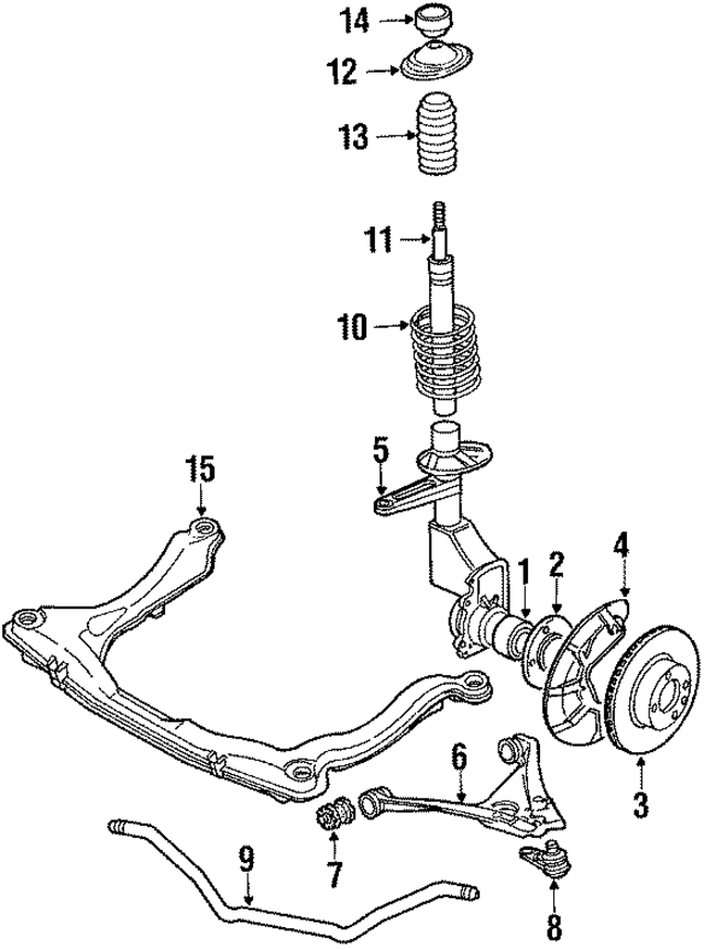 321498625E - Suspension: Bearing for Audi Image