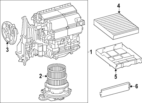 Blower Motor & Fan for 2025 Lexus TX350 #0
