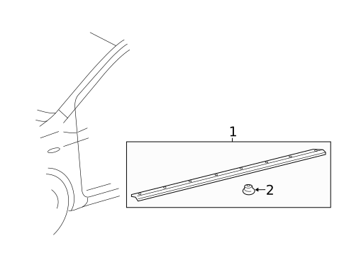 Exterior Trim - Pillars for 2018 Toyota Yaris #1
