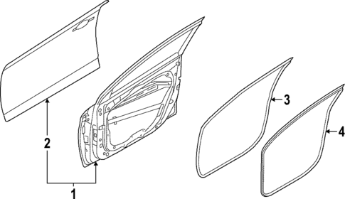 Door & Components for 2025 Kia EV6 #1