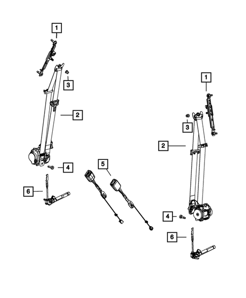 Seat Belts for 2016 Dodge Dart #0