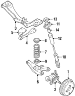 721033150 - : Strut Mount for Subaru: Justy Image