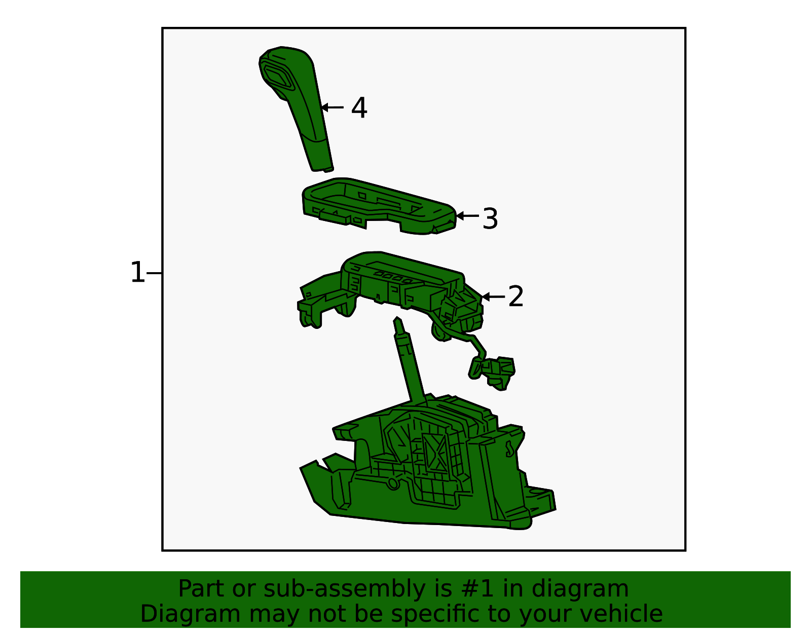 2010-2014 GMC Terrain Automatic Transmission Shift Lever Assembly ...