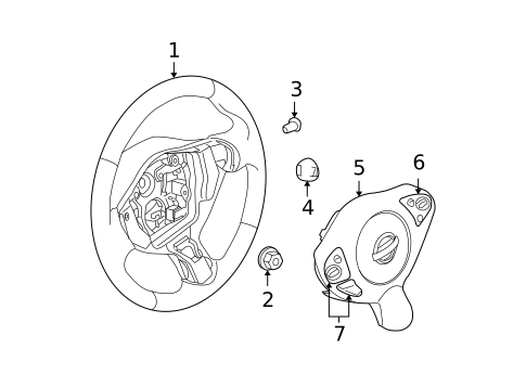Steering Wheel & Trim for 2010 Nissan Maxima #0