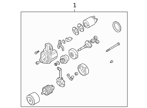 Starter & Related Components for 2009 Mitsubishi Lancer #0
