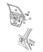 55075483 - Doors and Related Parts: Door Latch Striker Spacer for Mopar Image