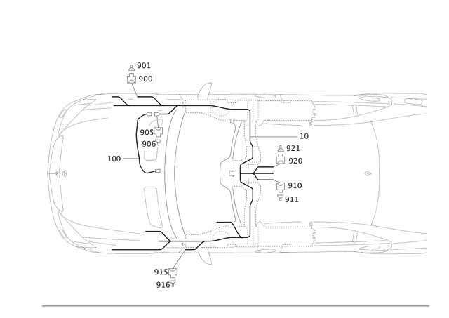 2214400705 - Electrical Equipment and Instruments: Wiring Harness for Mercedes-Benz Image image