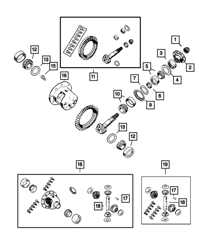 68004094AB - Front Suspension &amp; Drive: Ring And Pinion Gear Kit for Jeep: Wrangler Image