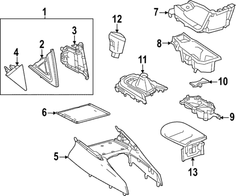 Center Console for 2023 Toyota Corolla Cross #0