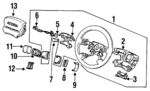 78510SP0003ZA - Steering: Steering Wheel for Acura Image